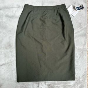Pendleton Petite Olive Green Wool Blend Pencil Skirt, Size 10